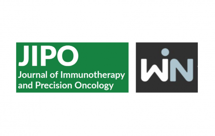 Partnership The Journal of Immunotherapy and Precision Oncology (JIPO) and WIN logotype